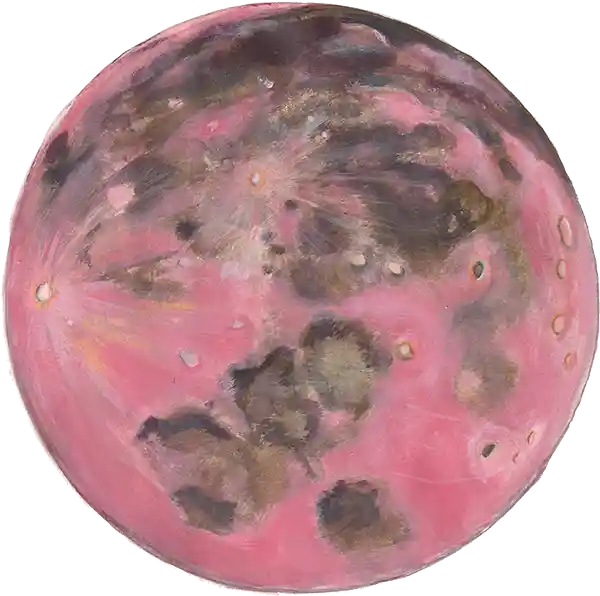 pink moon art